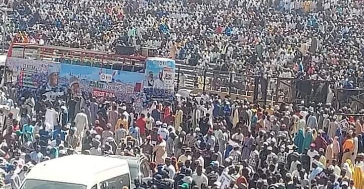 Huge Crowd As Atiku Holds Mega Rally In Katsina