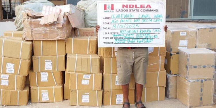 NDLEA Seizes N5bln Opioids In Lagos, Arrests 2 Suspects