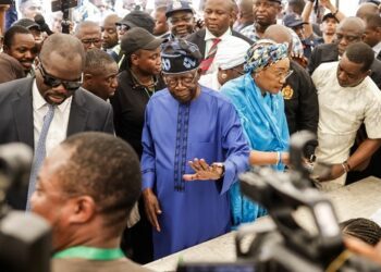 Tinubu Votes In IKeja