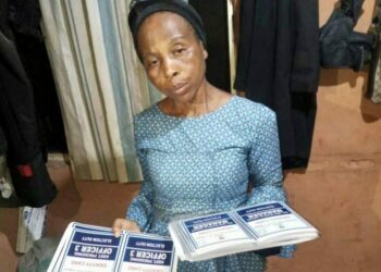 Woman Caught With INEC’s Election Materials In Lagos