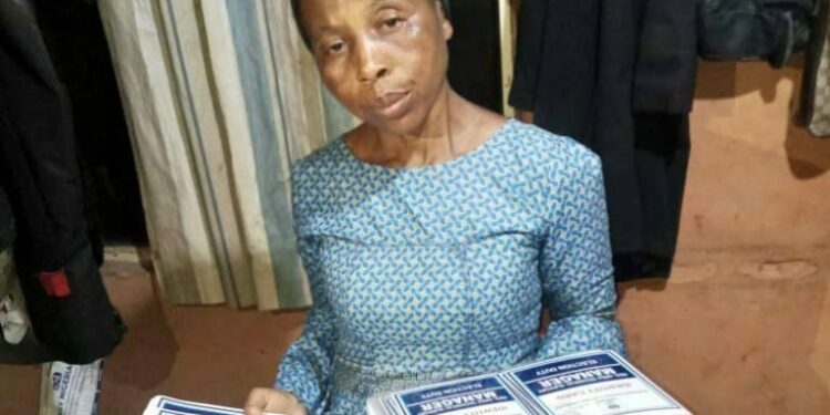 Woman Caught With INEC’s Election Materials In Lagos