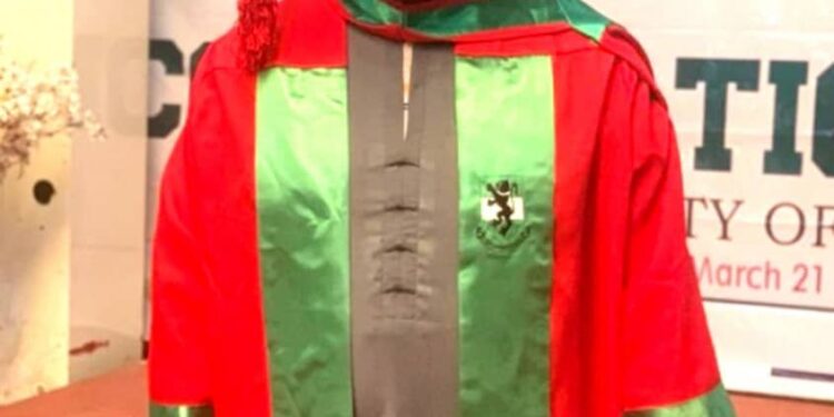 Ajuh Bags UNN PhD, Appreciates Well-wishers