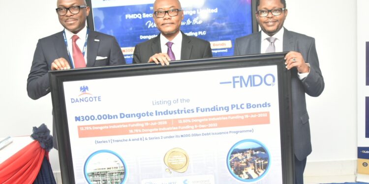 Dangote Lists N300bln Series 1 and 2 Largest Bonds On NGX, FMDQ