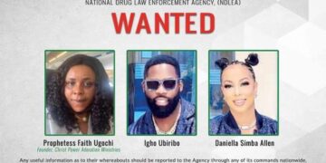 NDLEA Declares Prophetess Faith Ugochi, Celebrity Couple Wanted For Running Drug Cartel
