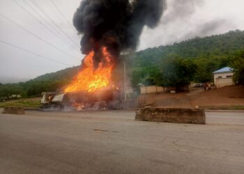 Lokoja -Abuja Highway Totally Blocked As Accident Involving Fuel Tanker, Buses Leaves Many Dead