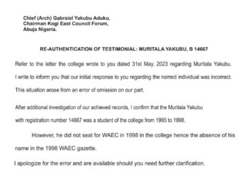 Muritala Yakubu Ajaka Was Indeed A Student Of Barewa College – Principal