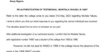 Muritala Yakubu Ajaka Was Indeed A Student Of Barewa College – Principal