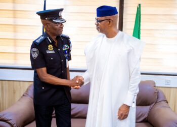 Photos As Governor Dapo Abiodun Visits Acting IG-P Kayode Egbetokun