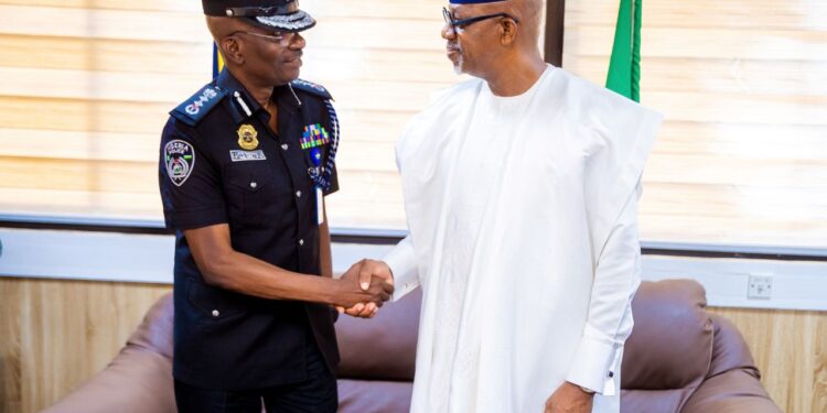Photos As Governor Dapo Abiodun Visits Acting IG-P Kayode Egbetokun