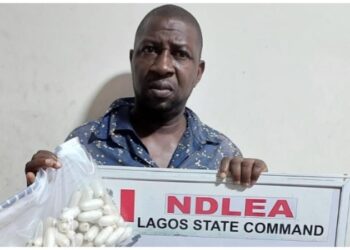NDLEA Arrests Drug Baron In Lagos Hotel While Giving Mule 93 Cocaine Wraps To Swallow