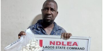 NDLEA Arrests Drug Baron In Lagos Hotel While Giving Mule 93 Cocaine Wraps To Swallow