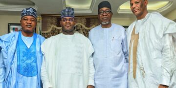 New Principal Officers Of House Of Reps. Visit Governor Yahaya Bello