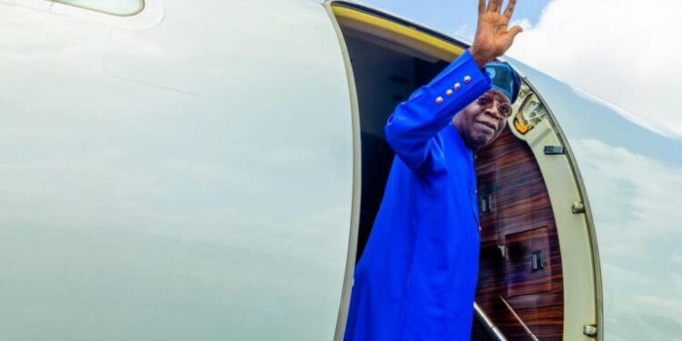 President Tinubu departs Lagos, Returns To Abuja