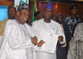 Ganduje Swears In Duro Meseko, Okolo, Others As APC NWC Members