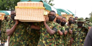 We’ll Avenge Killing Of Our Men, Chief Of Defence Staff Vows As Military Buries 20 Slain Officers