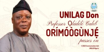 Prof. Orimogunje, UNILAG ICE Director Is Dead