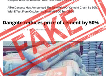 Dangote Says Report On Cement Price Reduction Is Fake