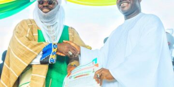 Bello Presents Staff Office To New Ejeh Ankpa, Charges Him On Unity, Justice , Fairness