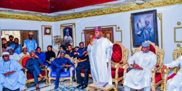 I’ve Lost A Confidant, Father Figure, Gov. Bello Says During Condolence Visit to Family of Ohinoyi Ado Ibrahim