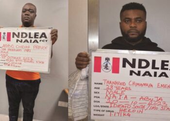 NDLEA Arrests  Hong Kong, France-bound Drug Barons At Abuja Airport, Excretes 112kg Cocaine, Heroin