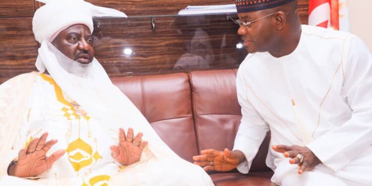 Ohinoyi’s Demise : Emir Of Kano Pays Condolence Visit To Governor Bello