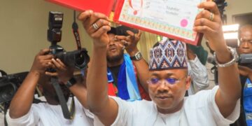 Kogi Guber :  INEC Presents Certificates Of Return To Ododo, Joel