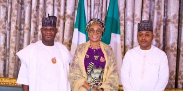Gov. Yahaya Bello, Ododo Visit Remi Tinubu