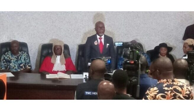 Photo, Video As Lucky Aiyedatiwa Takes Oath Of Office As 7th Civilian Governor Of Ondo State 