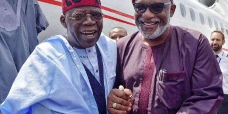 I Mourn My Fearless Brother, Rotimi Akeredolu, Tinubu Says In Glowing Tribute To Akeredolu