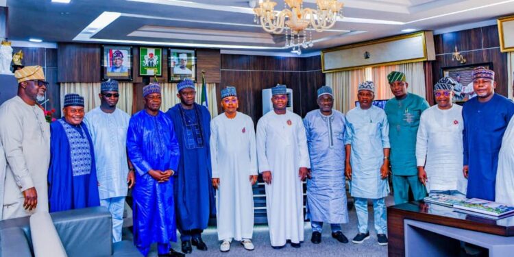 National Assembly Members Congratulate Bello, Pledge Loyalty Ti Him