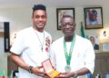 APC Deputy Spokesperson, Duro Meseko Hosts Super Eagles Goal Keeper, Ojo Olorunleke