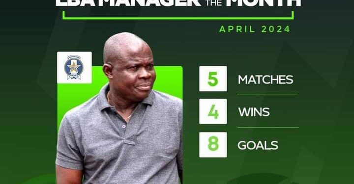 Shooting Stars’ Coach Gbenga Ogunbote Emerges LBA Manager of the Month