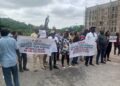 SSANU, NASU Members In FUL Stage Peaceful Protest To Demand Withheld Salaries