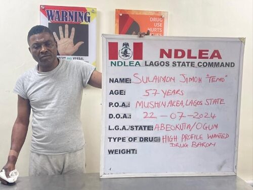 NDLEA Nabs Lagos Most Wanted Drug Baron, Temo