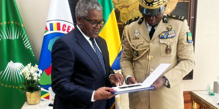 President Nguema Of Gabon Seeks Dangote’s Investment In Cement, Fertiliser Production
