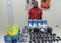 NDLEA Nabs Lagos Auto Parts Dealer Over Heroin, Loud Consignments Concealed In Lamps, Sofa Leg