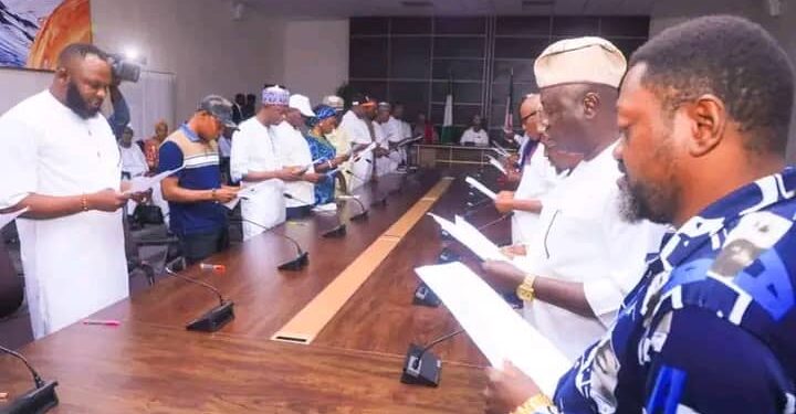 Ododo Swears In 21 New LG Chairmen, Charges Them On Grassroots Development