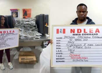 NDLEA Arrests Two Businessmen, Canada-based Female Nurse Over Cocaine,Loud