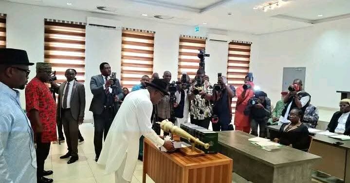Fubara Unveils N1.1trillion 2025 Budget Before  Four-member Rivers State Assembly