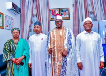 Ex-Gov. Yahaya Bello Receives Rousing Welcome To Okene, Calls For Support For President Tinubu