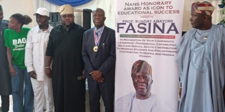 NANS Passes Vote Of Confidence In FUOYE VC, Prof Fasina