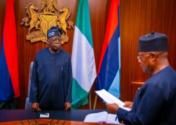 Tinubu Swears In Rivers State Sole Administrator, Ibok-Ete Ibas