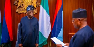 Tinubu Swears In Rivers State Sole Administrator, Ibok-Ete Ibas