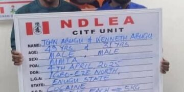 Two Brothers Arrested At Lagos Airport While Attempting To Smuggle 5-kg Cocaine To India