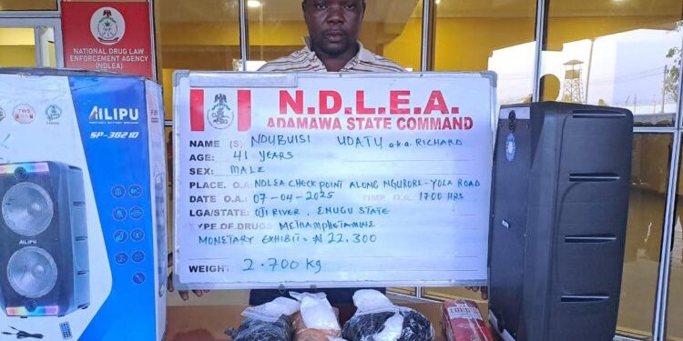 NDLEA Intercepts 2.700kilograms Drugs Concealed In Two Music Speakers In Adamawa