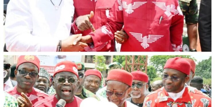 President Tinubu In Anambra, Promises To Tackle Erosion, Reactivate Gas Plan, Integrate State Into National Rail Systems