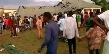 School Wall Collapses On Students Writing WAEC In Taraba