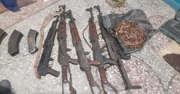 Police Recover Five AK-47 Rifles, 347 Bullets, Eight Magazines Inside Abandoned Vehicle In Kogi