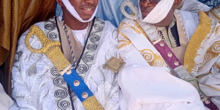 Ajia Turbaned As Dan Amanar Of Fune Emirate Amid Royal Grandeur