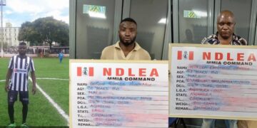 Ex-International Footballer, Four Others In NDLEA Net For Cocaine Smuggling